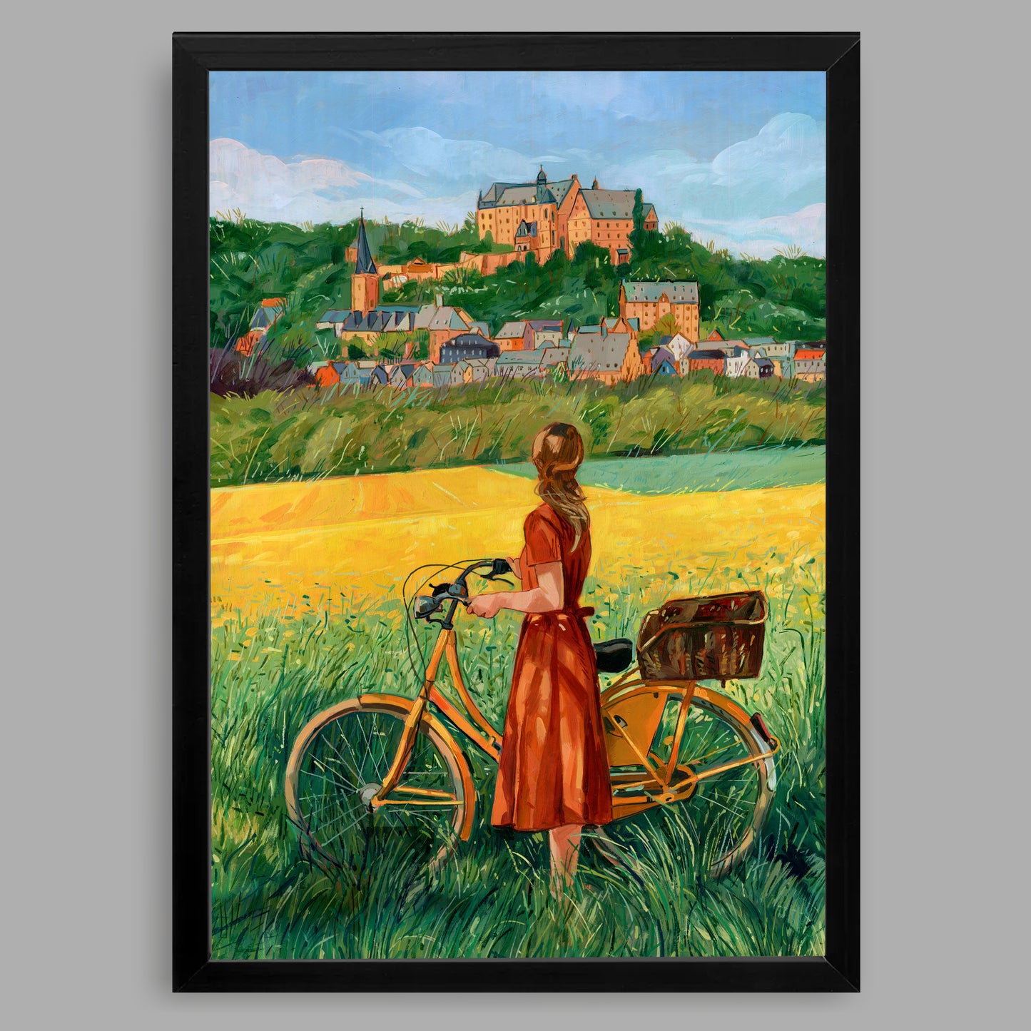 Kunstdruck mit Rahmen