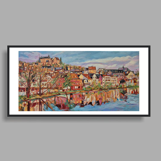 Original Landschaft mit Öl