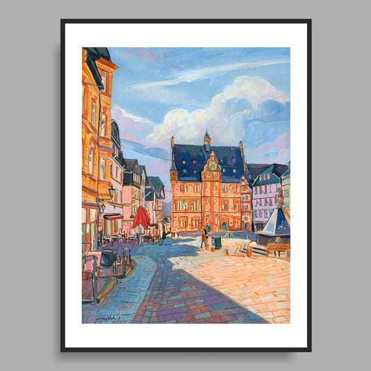Original Landschaft mit Öl