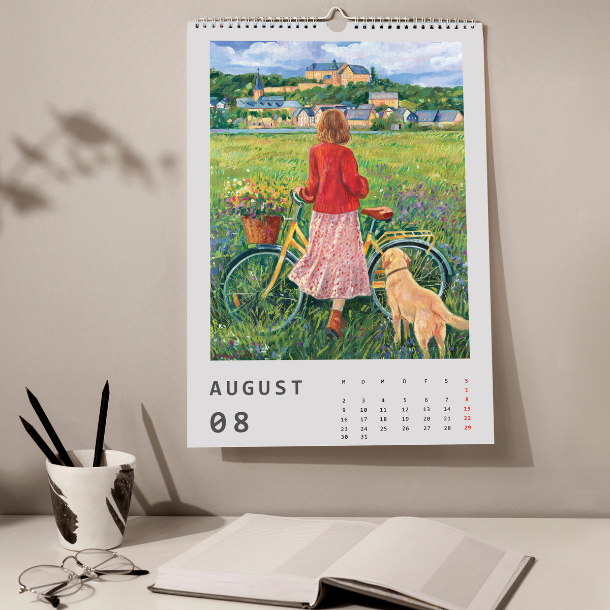 2027 Wandkalender, Kunst-Wandkalender