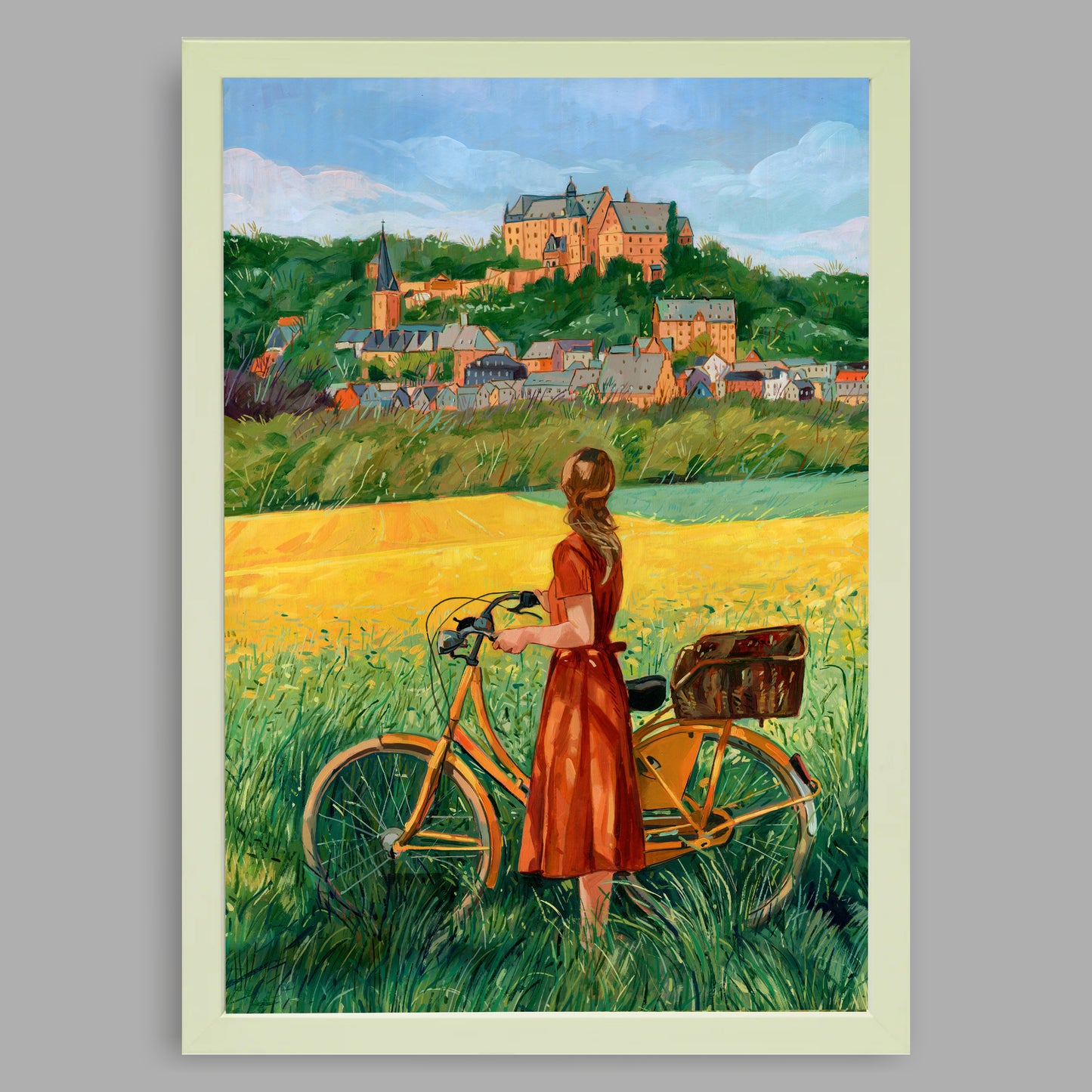 Kunstdruck mit Rahmen