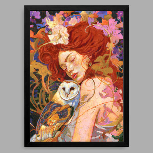 A4-Kunstdruck mit Rahmen