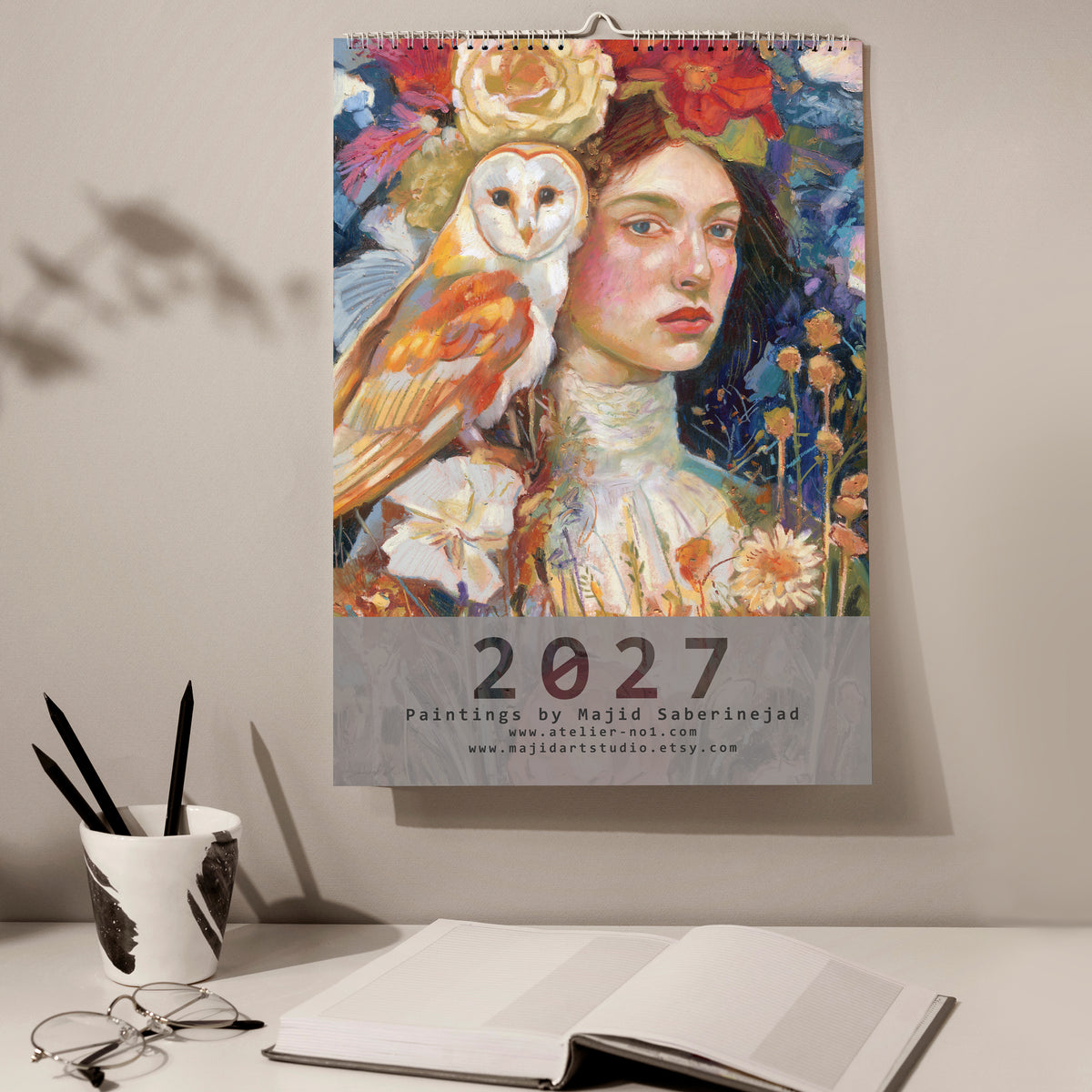 2027 Wandkalender, Kunst-Wandkalender