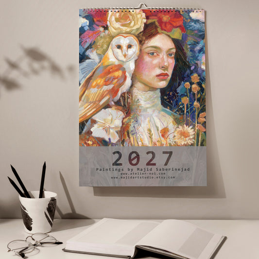 2027 Wandkalender, Kunst-Wandkalender
