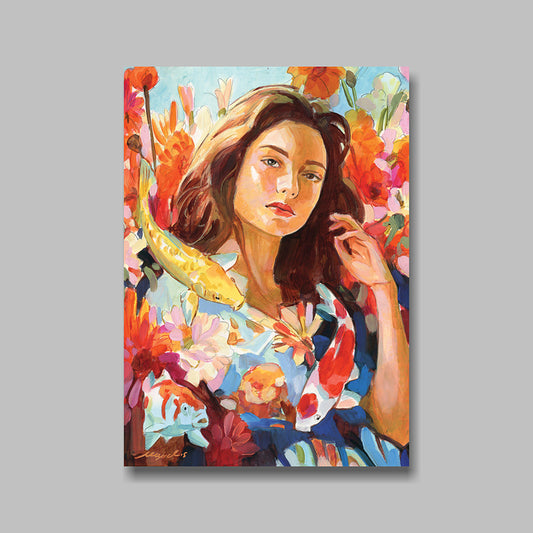 Postkarte, DIN A5, Porträt