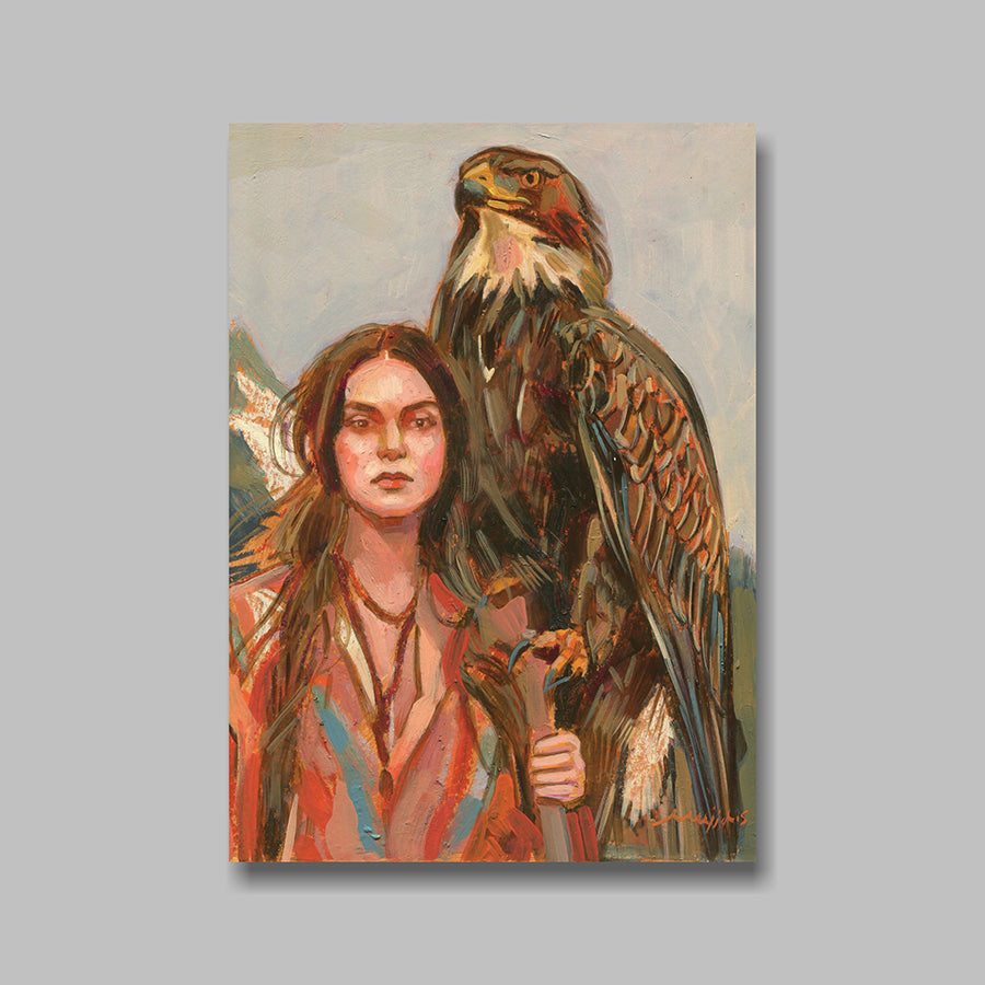 Postkarte, DIN A5, Porträt